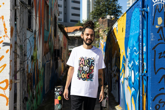 Art Is My Voice Oversized Tee